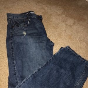 Blue Long Jean Pants.
